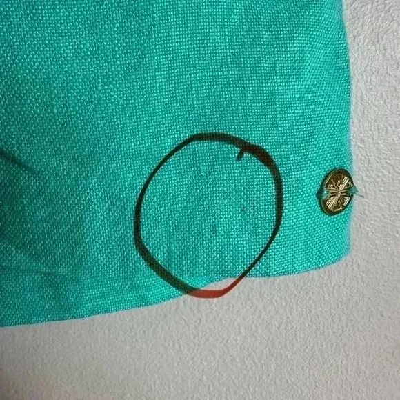 Lilly Pulitzer Lilo Linen Flat Front Short - Size XS - Picture 4 of 10